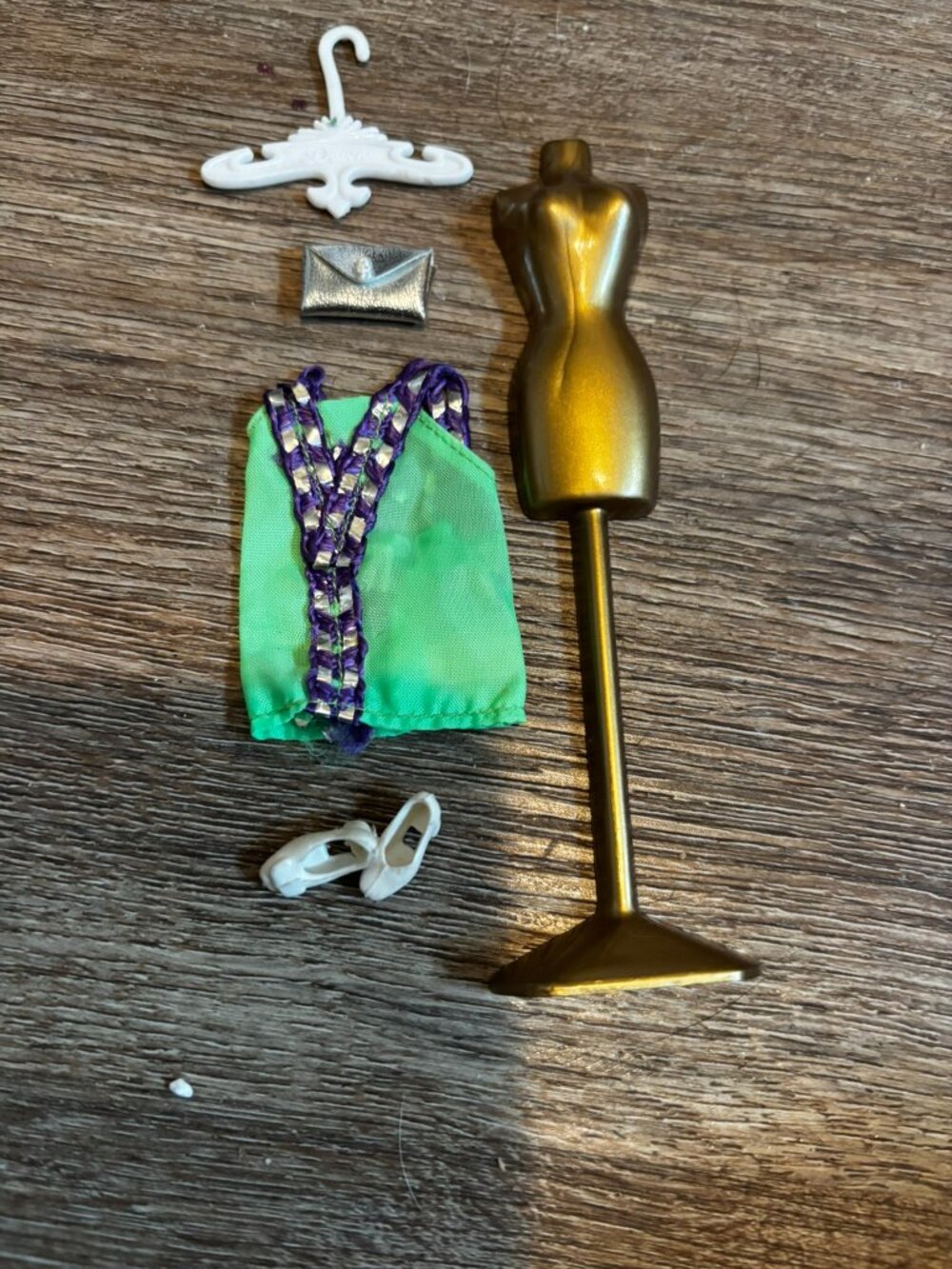 Topper Dawn doll clothes Dancing Series Lime Green purple mini